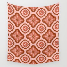 Morocco Mosaic - Terracotta Wall Tapestry