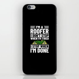 Roofing Roof Worker Contractor Roofer Repair iPhone Skin