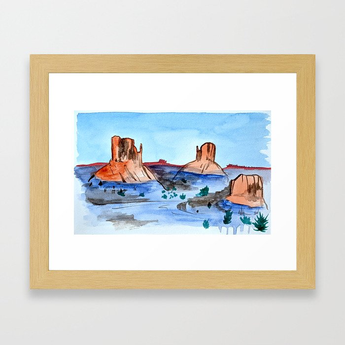 Rocky Expanse  Framed Art Print