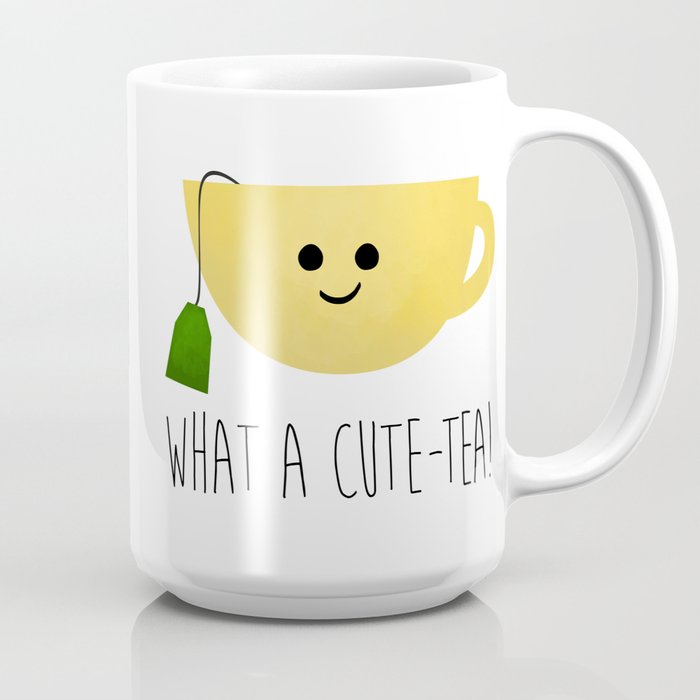 What A Cute-tea Coffee Mug by A Little Leafy