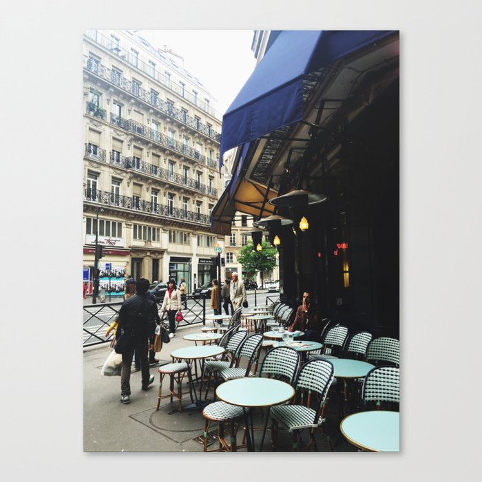 Cafe Terrace, Paris Canvas Print