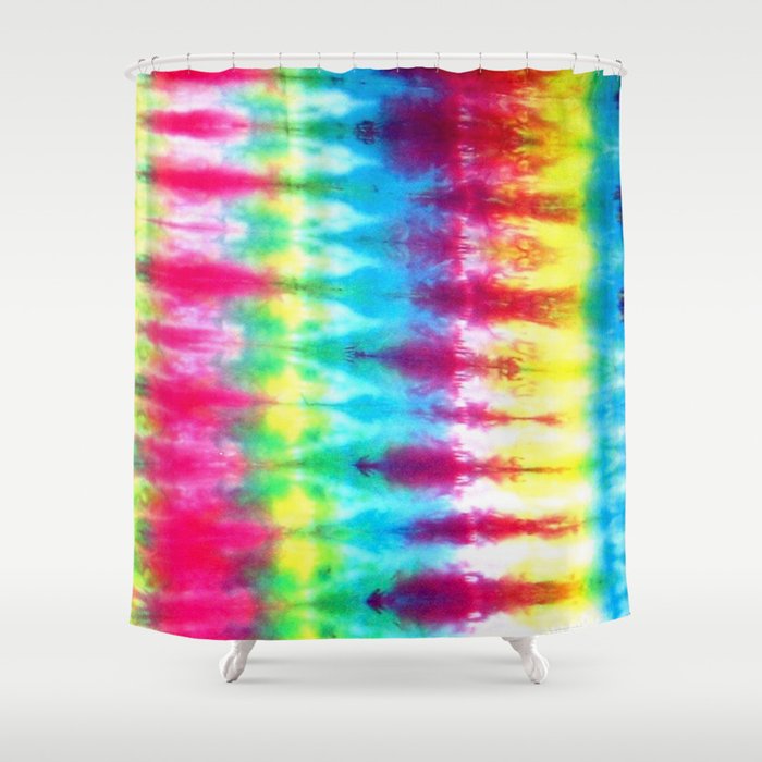 Boho Tie Dye Shower Curtain By, Tie Dye Shower Curtain