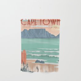 Table Mountain View In Cape Town Vintage Poster Wall Hanging