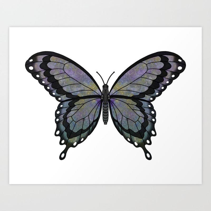 Dusky Willow Wilgia Dusk Fantasy Butterfly Art Print