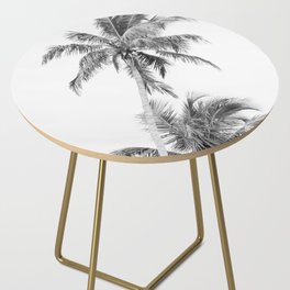 Floridian Palms Black & White #1 #tropical #wall #art #society6  Side Table