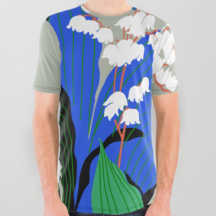 Flower Market New York All Over Graphic Tee