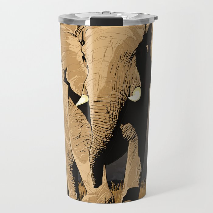 The Elephant's Marching Travel Mug