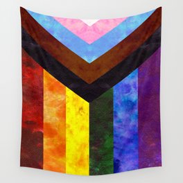 Progress Pride Quilt Wall Tapestry