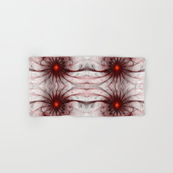 Crown Of Thorns Abstract Fractal Artwork Hand Bath Towel By