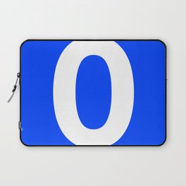 Number 0 (White & Blue) Laptop Sleeve