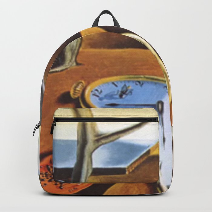 Dali Melting Clock Digital Painting  Backpack