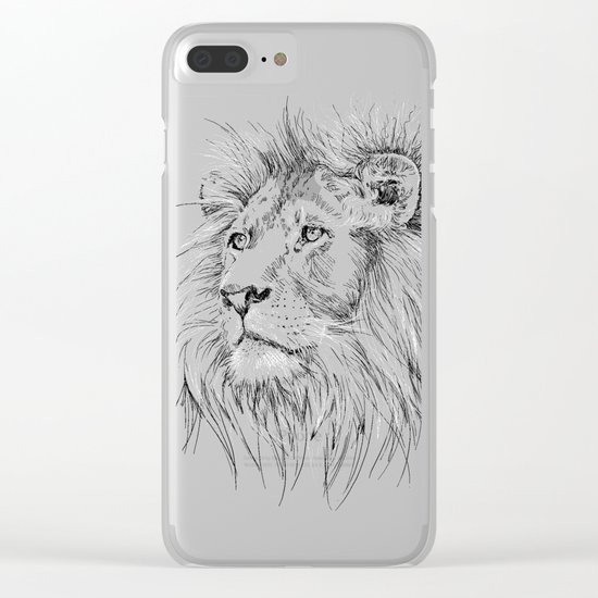 Lion Clear iPhone Case