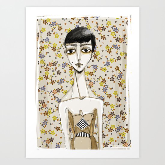 flowerella 1 Art Print
