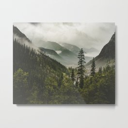 Mountain Valley of Forever Metal Print | Forested, Scenic, Wilderness, Mountains, Adventure, Colorado, Color, Nature, Digital, Mountain 