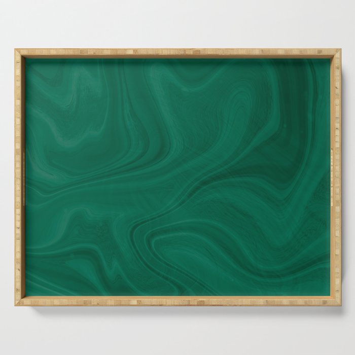 Swirl Marble (emerald green) Serving Tray