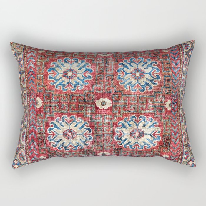 Khotan East Turkestan Sitting Mat Print Rectangular Pillow