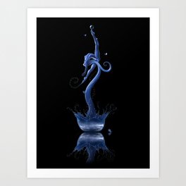 Splash by www.thedreamingcanvas.com Art Print | Amazing, Dancer, Beautiful, Circus, Splash, Flexibility, Cirque, Water, Figure, Wow 
