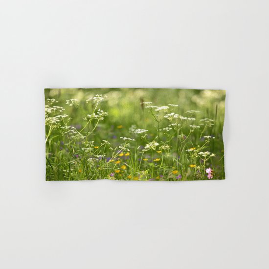Green Summer Meadow Hand & Bath Towel