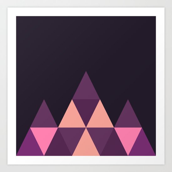 Geometric Pyramid Art Print