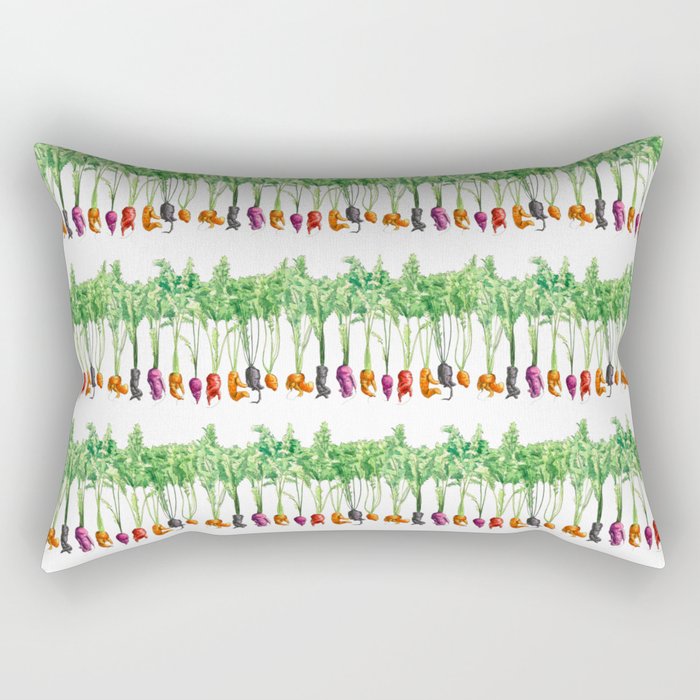 Funky Vegetables Rectangular Pillow