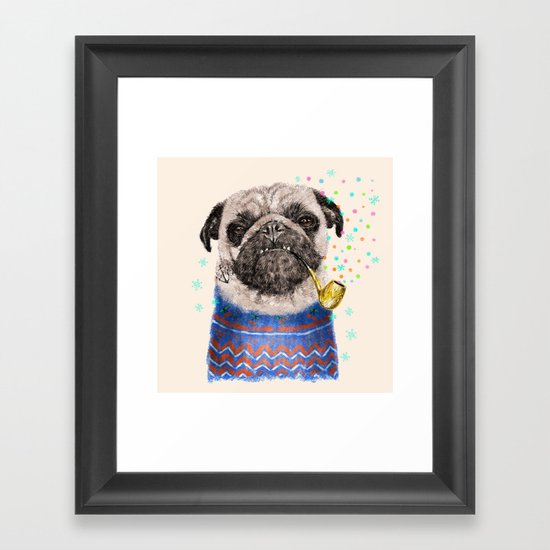 Mr.Pug II Framed Art Print