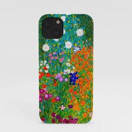Gustav Klimt - Flower Garden iPhone Case | Nature, Natual, Sunflowers, Bauerngarten, Gardening, Sunflower, Artnouveau, Gustavklimt, Oil, Klimt 
