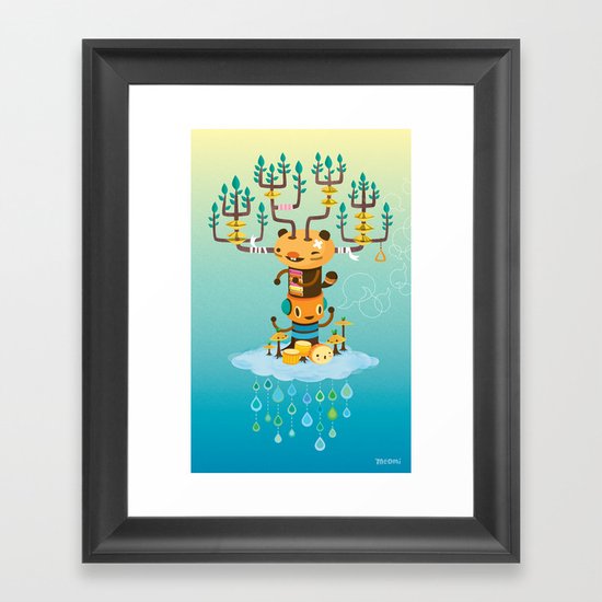 Cloud Music Framed Art Print