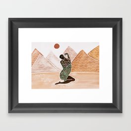 Desert Lady Matisse Watercolour Art Print Framed Art Print