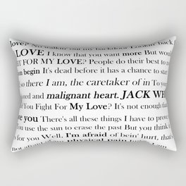 Jack White Rectangular Pillow
