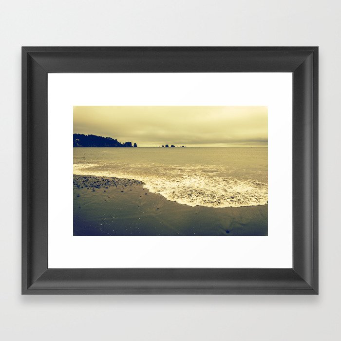 Twilight Beach Framed Art Print
