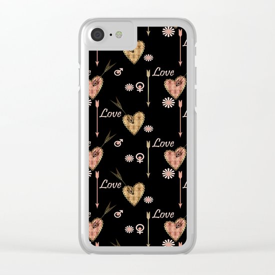 Broken hearts. Love . Clear iPhone Case