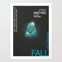 Fall | Uranus Travel Poster Art Print