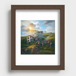 Welcome Home Recessed Framed Print