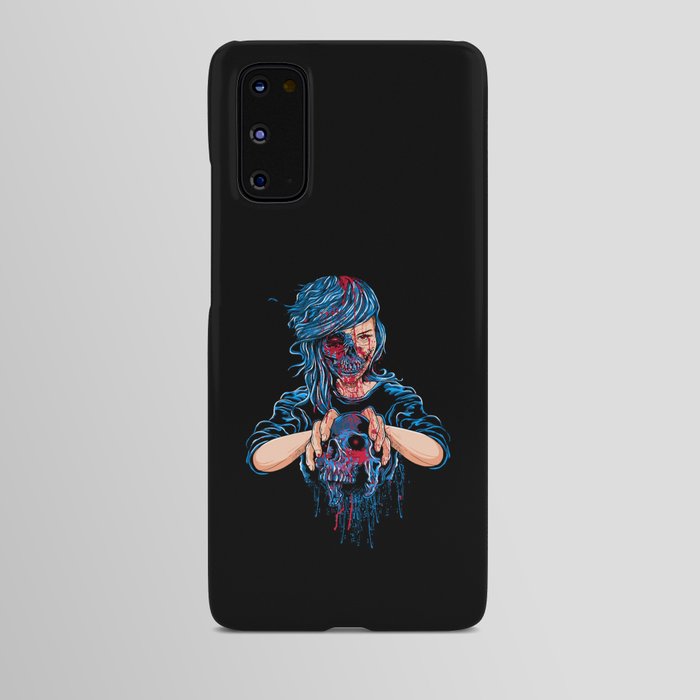 Devil Horror Skull Illustration Android Case