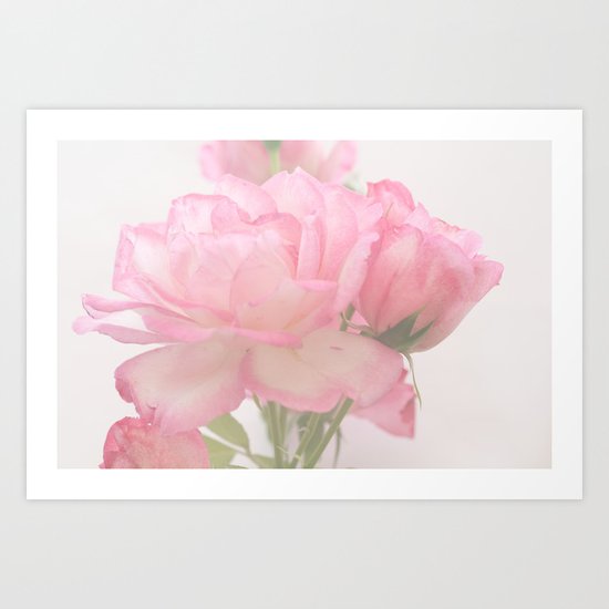 Gentleness - Soft Pink Rose #1 #decor #art #society6 Art Print