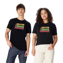 Roots Rock Reggae | Jamaican Rasta Stoner Roots and Spliff Culture T-shirt