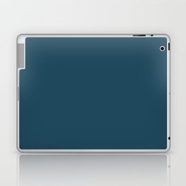 Dark Blue Solid Color Pairs Pantone Legion Blue 19-4324 TCX Shades of Blue Hues Laptop Skin