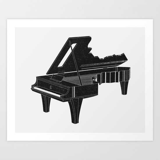 Music Is The Key B Art Print