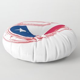 Texas Flag Climbing Carabiner Floor Pillow