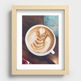 Art in my Coffee Recessed Framed Print
