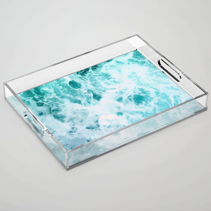 ocean waves Acrylic Tray