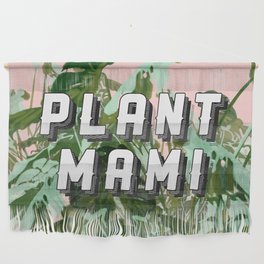 Plant Mami no 1 - monstera in pink Wall Hanging