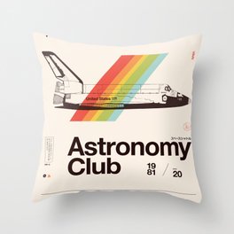 Astronomy Club Throw Pillow