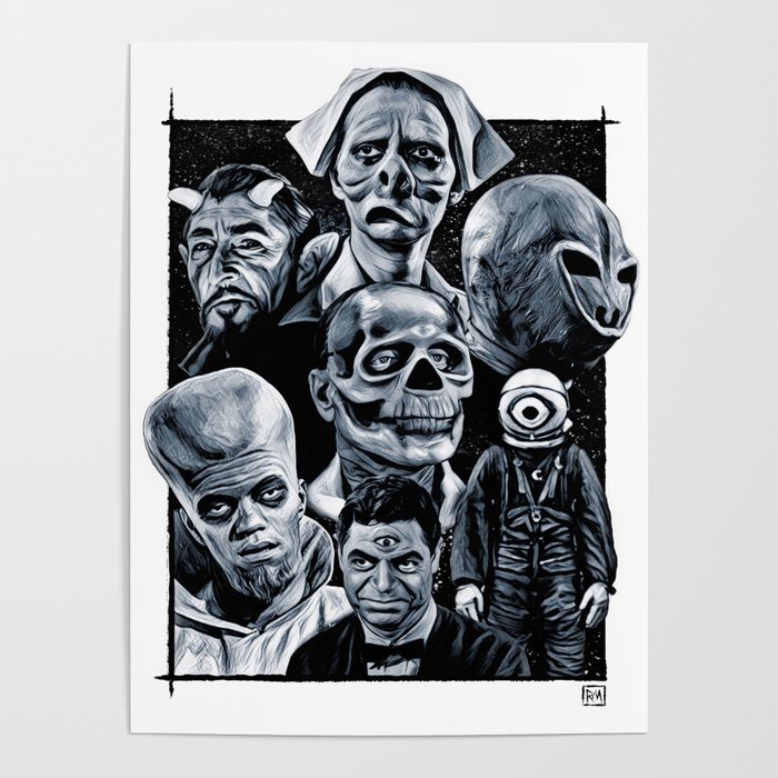The Many Faces of The Twilight Zone Poster