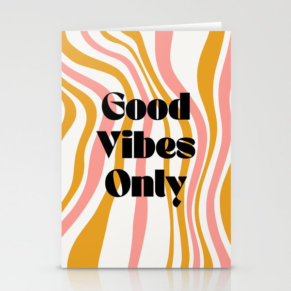 Good Vibes Only Stationery Cards