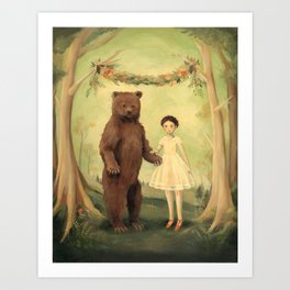 In the Spring, She Married a Bear Art Print