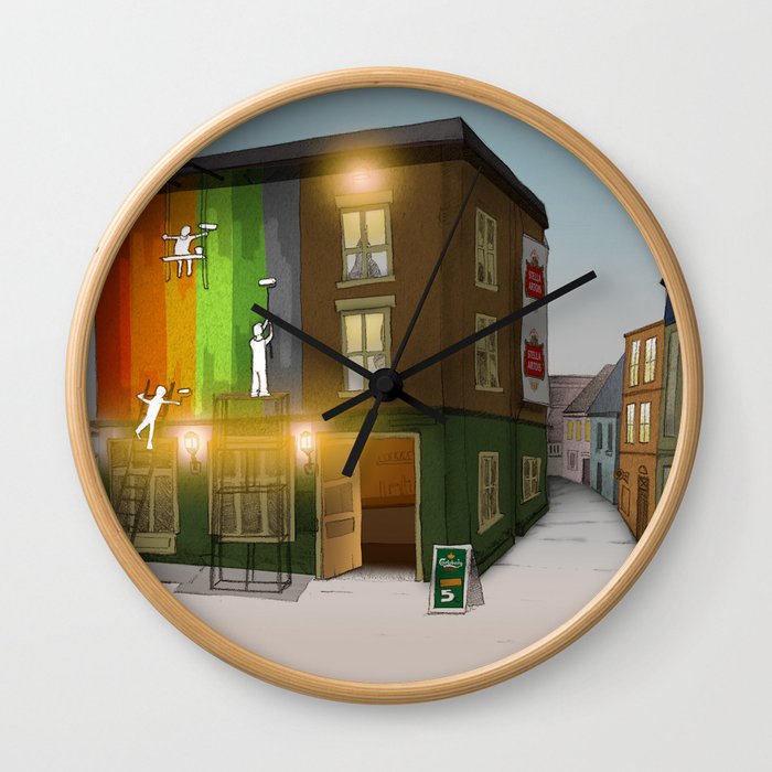 London Colors Wall Clock
