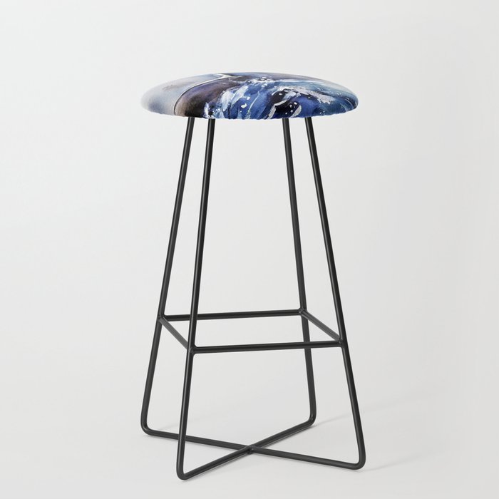 Bird in ocean Bar Stool