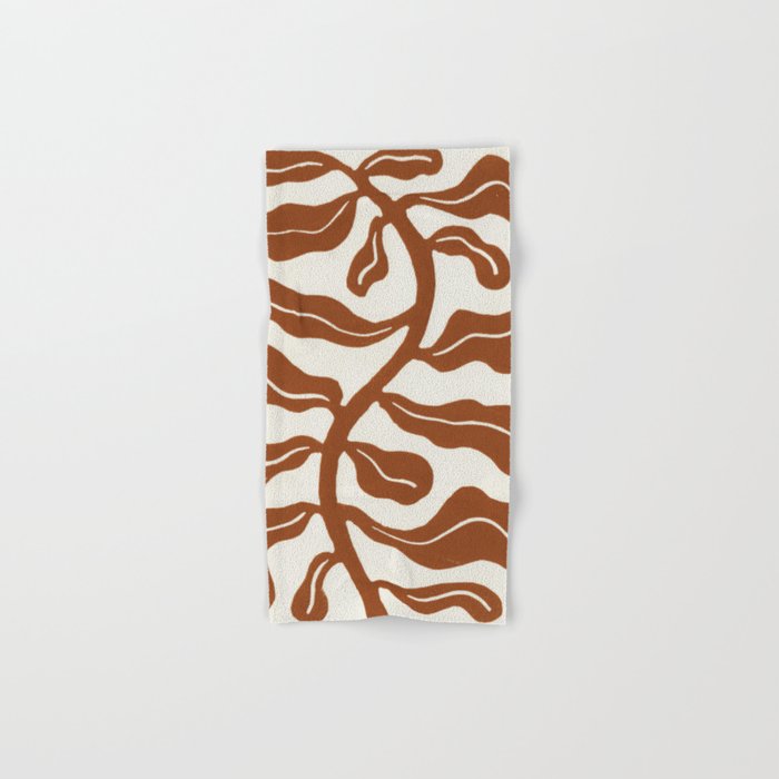 Wind-kissed Plant / Saddle Brown Hand & Bath Towel