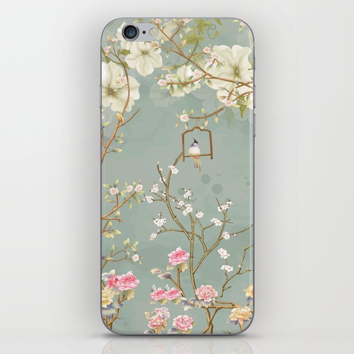 Romantic Chinoiserie Pearl Garden iPhone Skin